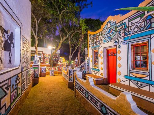 Vista, aha Lesedi African Lodge & Cultural Village in Krugersdorp