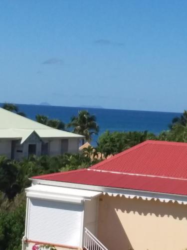 Studio Vue mer Haut de villa anse des rochers - Location saisonnière - Saint-François