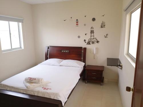 1 double bed