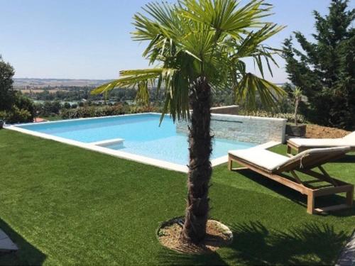 maison moderne avec piscine gîte à louer Auterive