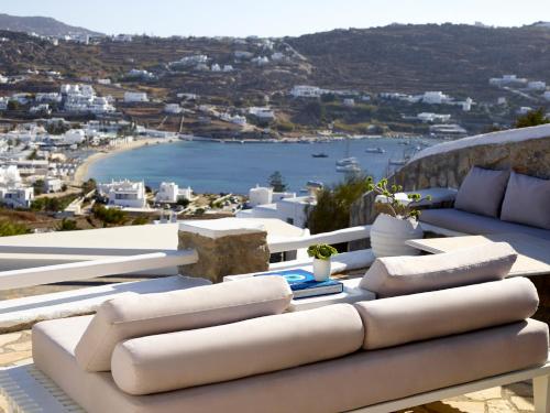 陽台/露台, Kallos of Mykonos - previous Leonis Summer Houses in 阿吉歐尼斯