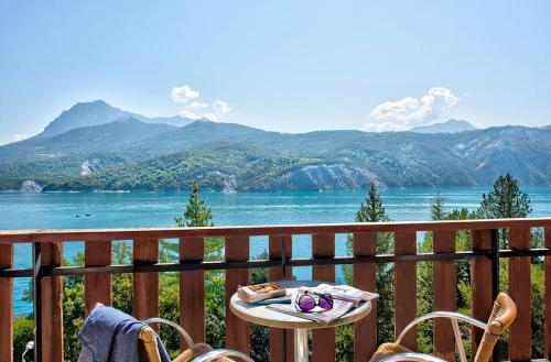 Chambre individuelle, vue sur le lac