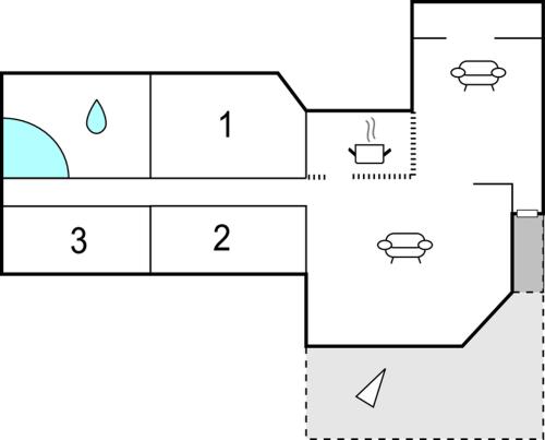 Floor plans, Holiday Home Skovsangervej Nexø V in Snogebaek