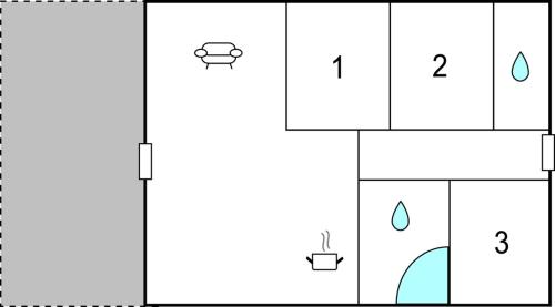 Floor plans, Holiday Home Rugvænget Hadsund Denm in Hadsund