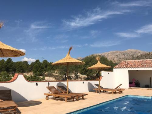 Peldbaseins, B&B Cortijo El Ciruelo in El Contador