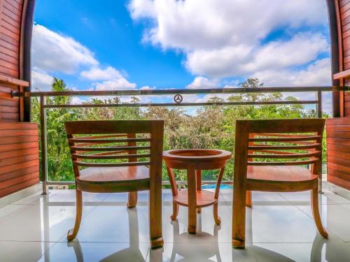 Balcony/terrace, Sekar Arum Riverside Resort in Tanah Lot