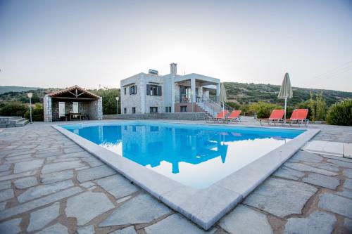  Raise Luxury Villas with a great sea view of Astros in Orini Meligou