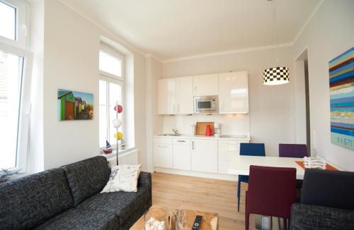 kök, Apartment Eisberg 4 mit Balkon in Norderney