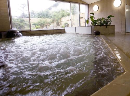 Hot spring bath, Shikinoyado SAHIMENO in Oda