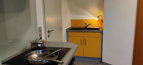 virtuve, Ferienwohnung am Hollergraben in Oberschwarzach