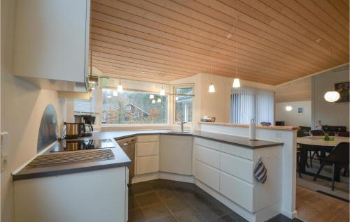 Κουζίνα, Nice Home In Glesborg With 3 Bedrooms, Sauna And Wifi in Γκλέσμποργκ