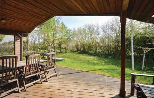 Balcony/terrace, Three-Bedroom Holiday Home In Haderslev in Kelstrup