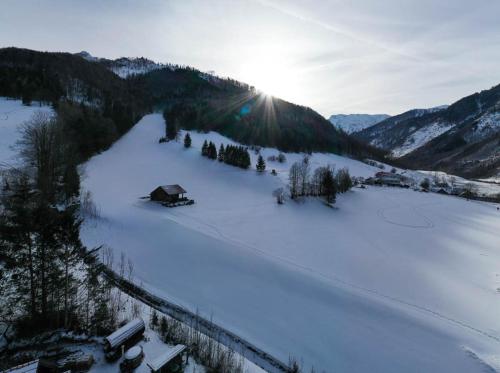 Romantische Hütte