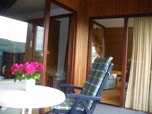 阳台/露台, Ferienwohnungen Luttmann Ausblick pur in 巴德 皮尔蒙特