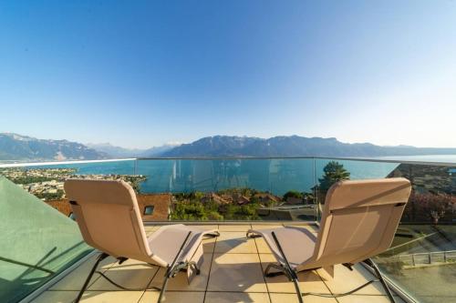 Modern 4BD Duplex in Chardonne with Lake view - Apartment - Chardonne