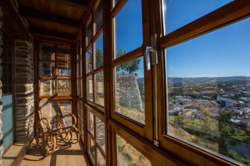 陽台/露台, 皇家郵局旅館 (Posada Real La Carteria) in 普埃夫拉德薩納夫裡亞