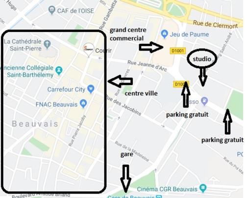 المنظر الخارجي, Studio chaleureux Beauvais-centre, gare et proche Aéroport (Studio chaleureux Beauvais-centre, gare et proche Aeroport) in Beauvais City Center