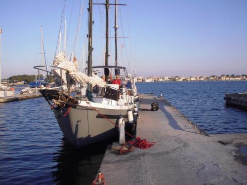  Classic wooden yacht offered as a houseboat on the Marina, Preveza, Greece in Preveza