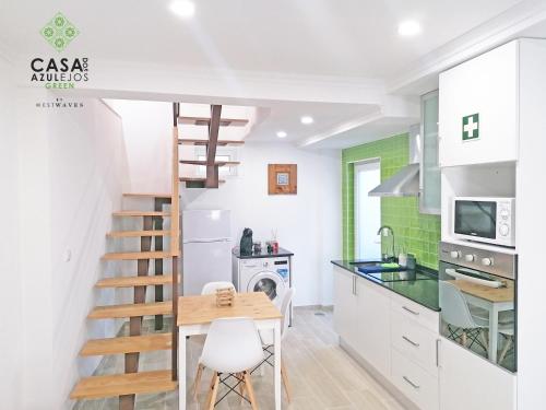 مطبخ, Casa do AZULejo - Green in Peniche City Center