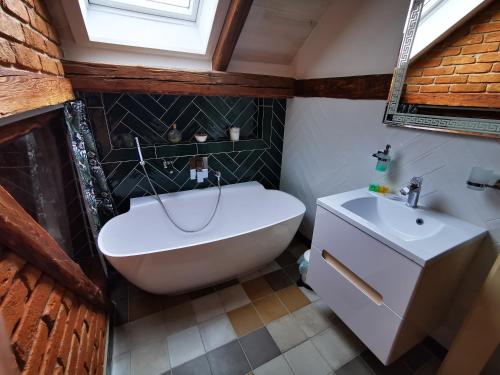 Vannas istaba, Penzion Okamžik Stanovice (Penzion Okamzik Stanovice) in Dubovice