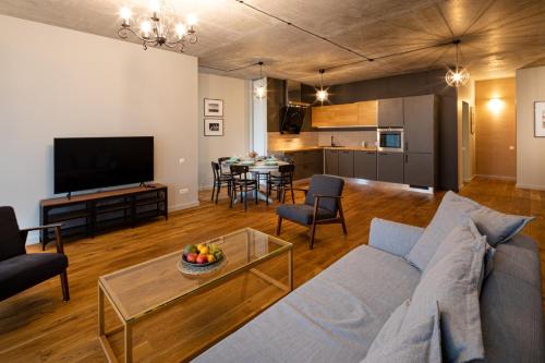 Old Riga Loft Interior Style Apartment With 2 Bedrooms In