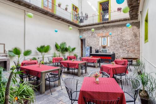 Restaurant, Hostal Santo Domingo in Puebla