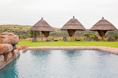 Kilátás, Mahikeng Lodge in Maanhaarand