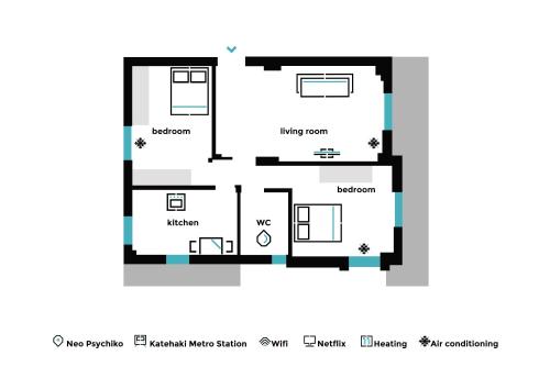 Bright 2BD Apartment in Psychiko by UPSTREET - image 5