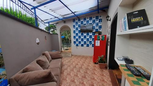 ห้องส่วนกลางสำหรับนั่งเล่น/ดูทีวี, Lodge Hostel Piracicaba in ปิราคิคาบ้า