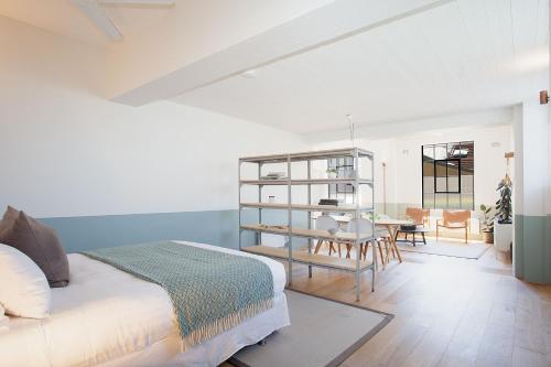 Stylish, Industrial Studio with Sunlit Interiors