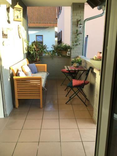 Balkons/terase, Ferien- und Monteurswohnung Heilbrunnen in Freckenfeld