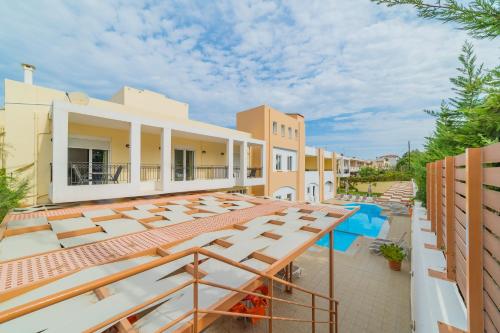 Exterior view, Matthias Hotel Apartments in Arkadi