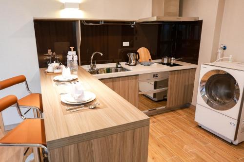 Kitchen, AJ Hotel in Hsinchu