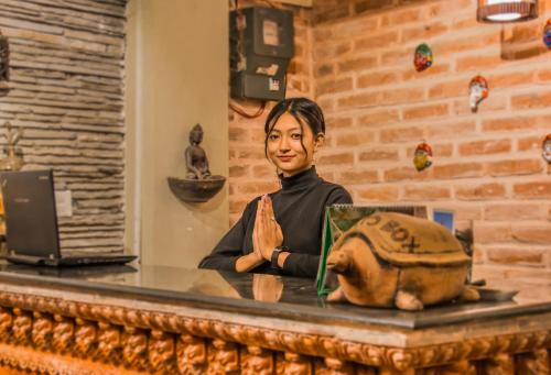 Lobby, Hotel Layaku Durbar in Bhaktapur