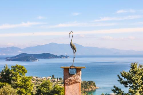  Majestic near sea Luxury private apartment Fire stunning view in Achladies