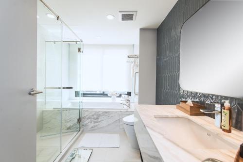 Gut gepflegte Badezimmer