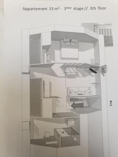 Au Loup Historic Apartments - 평면도