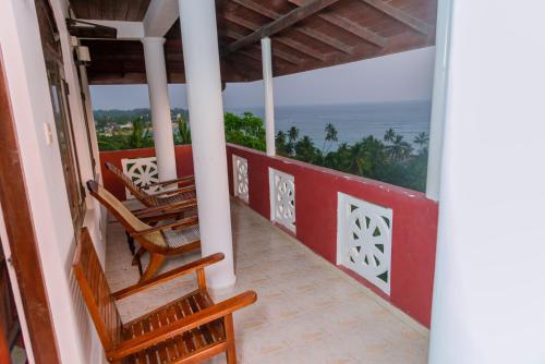 Balcony/terrace, Rock House in Unawatuna