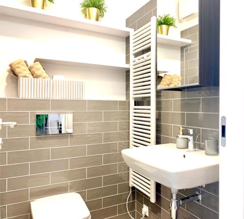 Luxury, bright Studio with parking and balcony in Bratislava center, Bratislava (fotografie 4)