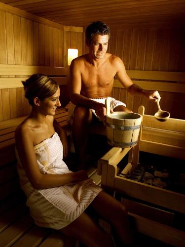 sauna, Gourmet-Hotel Grunwald in Leogang