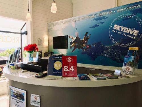 Lobby, Bounty Motel in Bay of Islands