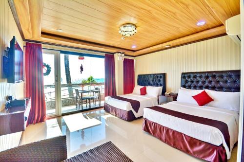 Suite, premier, direkt am strand, am ozean, strandblick