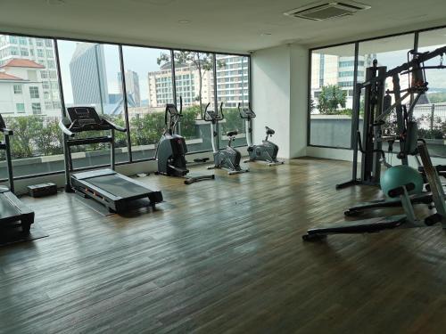 Fitness center, Vista Alam Studio Units - Pool, food court in Shah Alam
