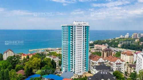 Прекрасная светлая квартира с видом на море в доме Бизнес класса