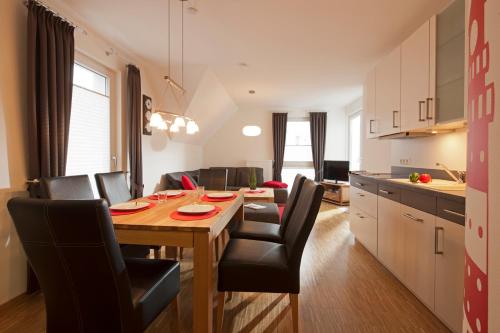 מטבח, Apartments Boardinghaus Norderney in נורדרנאי