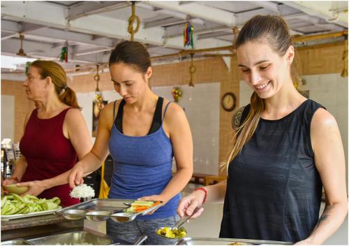 Restaurant, AYM Yoga Resort Arambol GOA in Arambol Beach