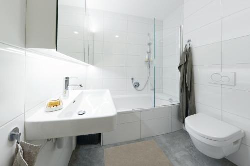 Bathroom, Landhaus Bergpanorama TOP 7 in Damuls