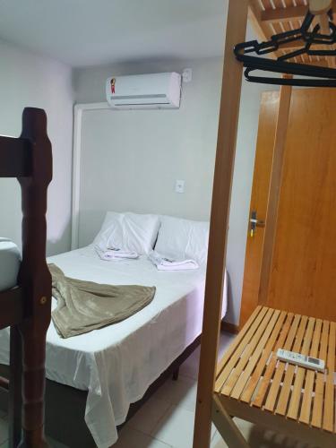 1 double bed, 1 bunk bed