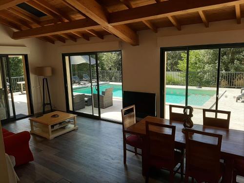 La Casita villa climatisee avec piscine pres d'Uzes in Lussan