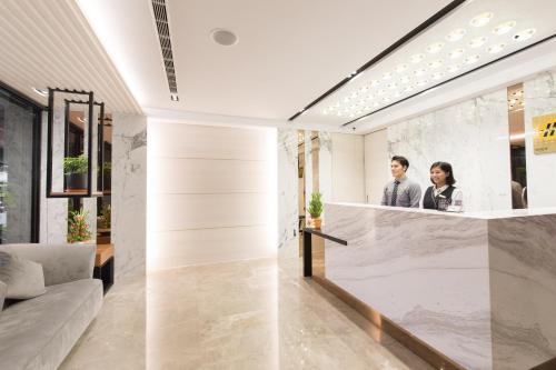 ล็อบบี้, He-Jia Hotel in เหมียวลี่